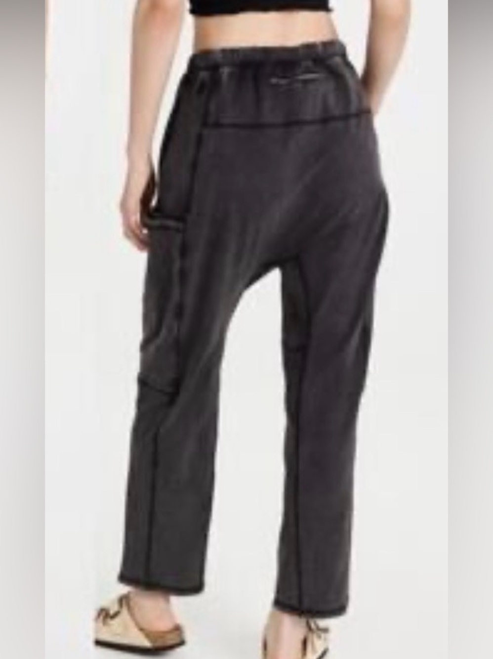 Free People Movement Hot Shot Pants Washed Black SZ M - Picture 4 of 6